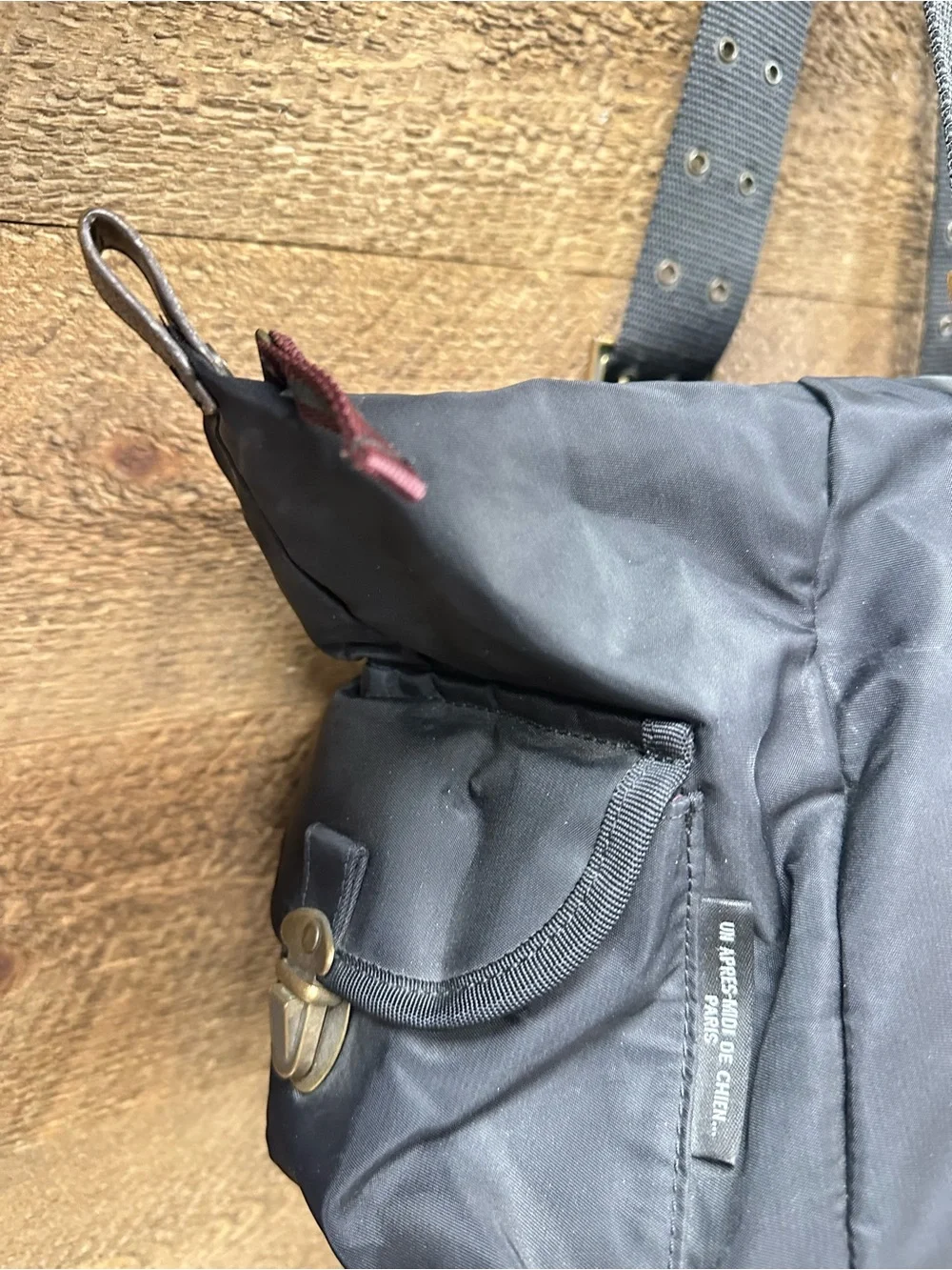 Un Après-Midi De Chien Paris Black Nylon Tote Bag